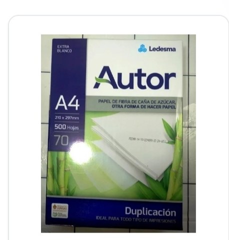 Resma Autor 70gr A4 21x29.7 500hj