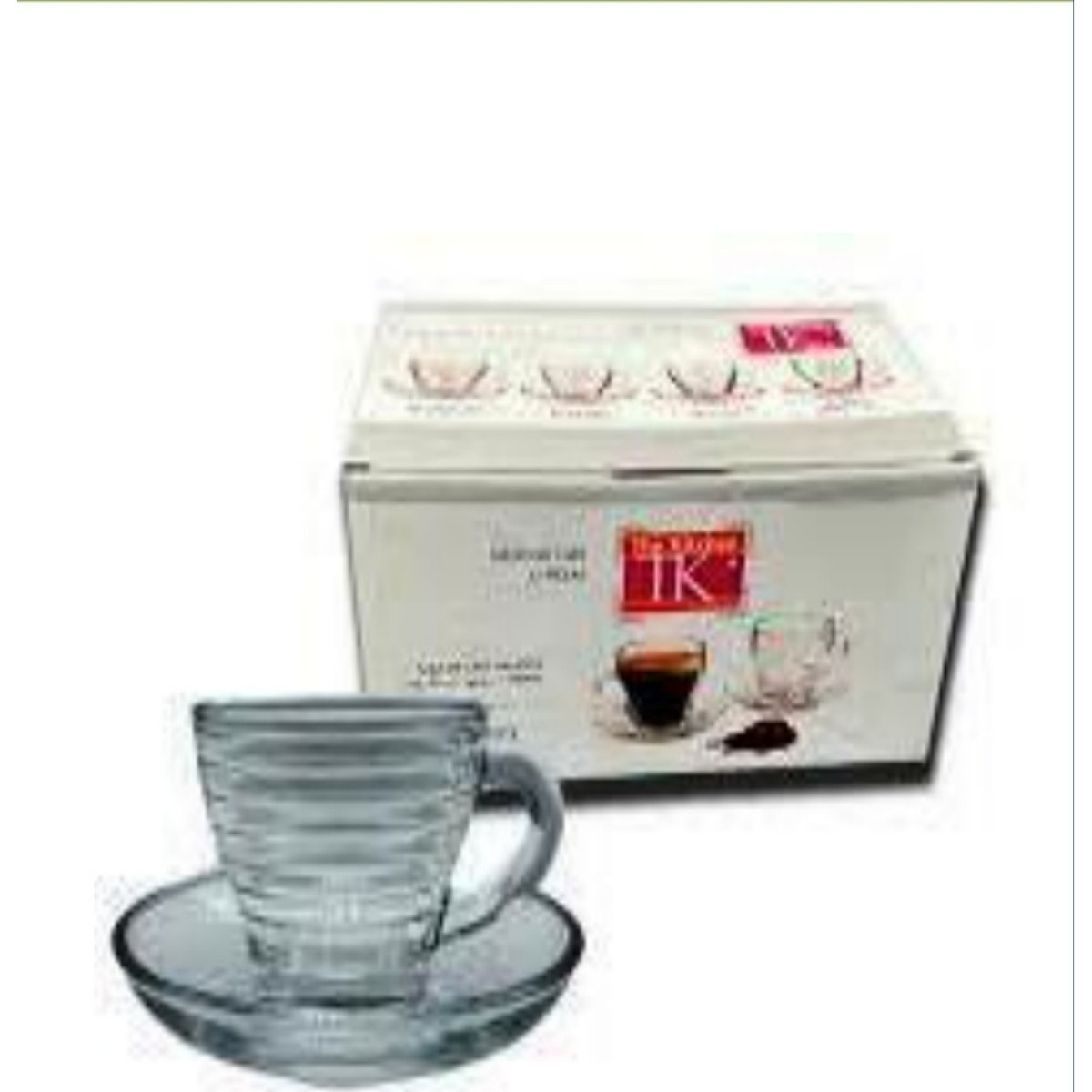 Set x6 Tazas Cafe + Plato 90ml Kandy