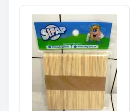 Palito de Helado Natural x50 SIFAP