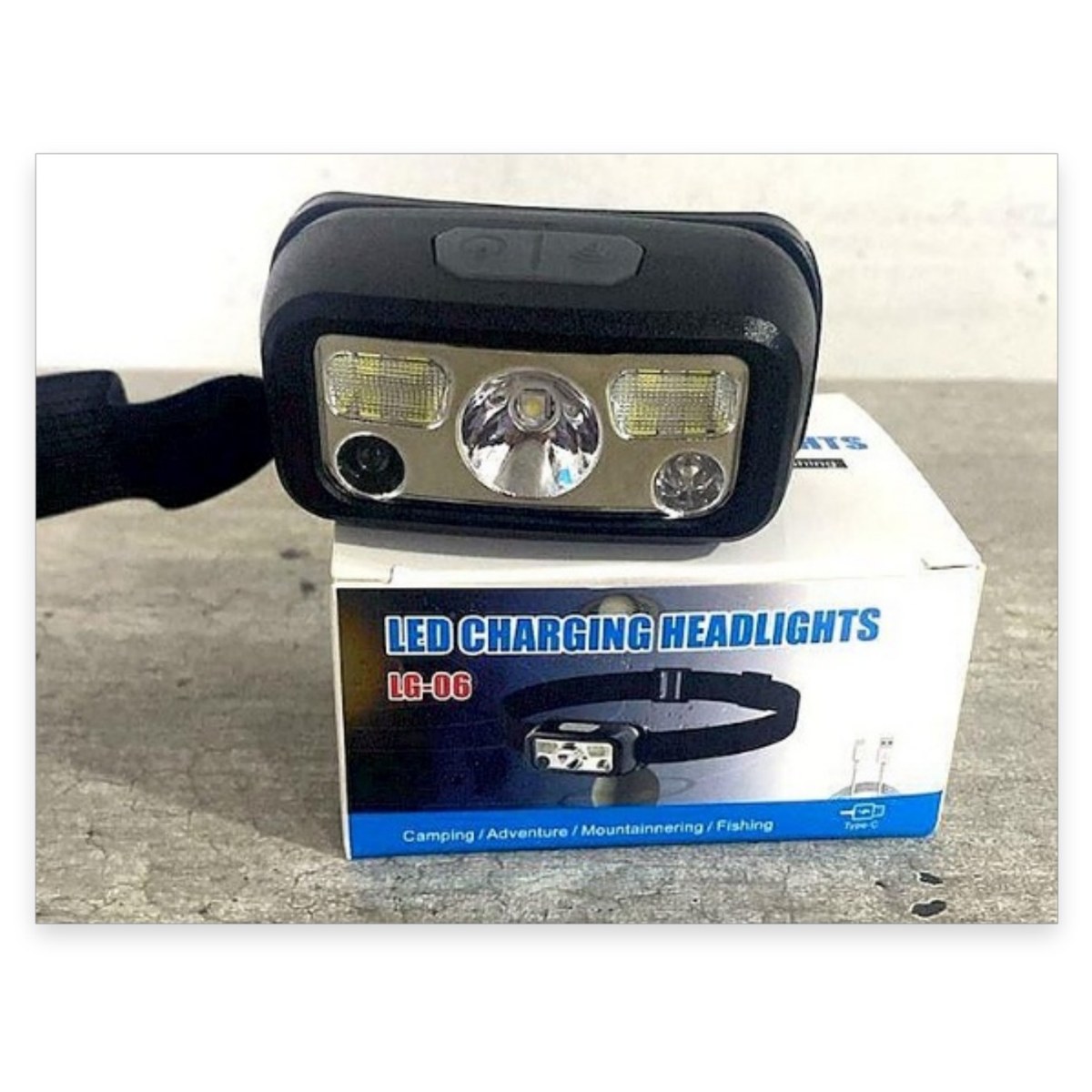 Linterna Minera Triple LED + Sensor