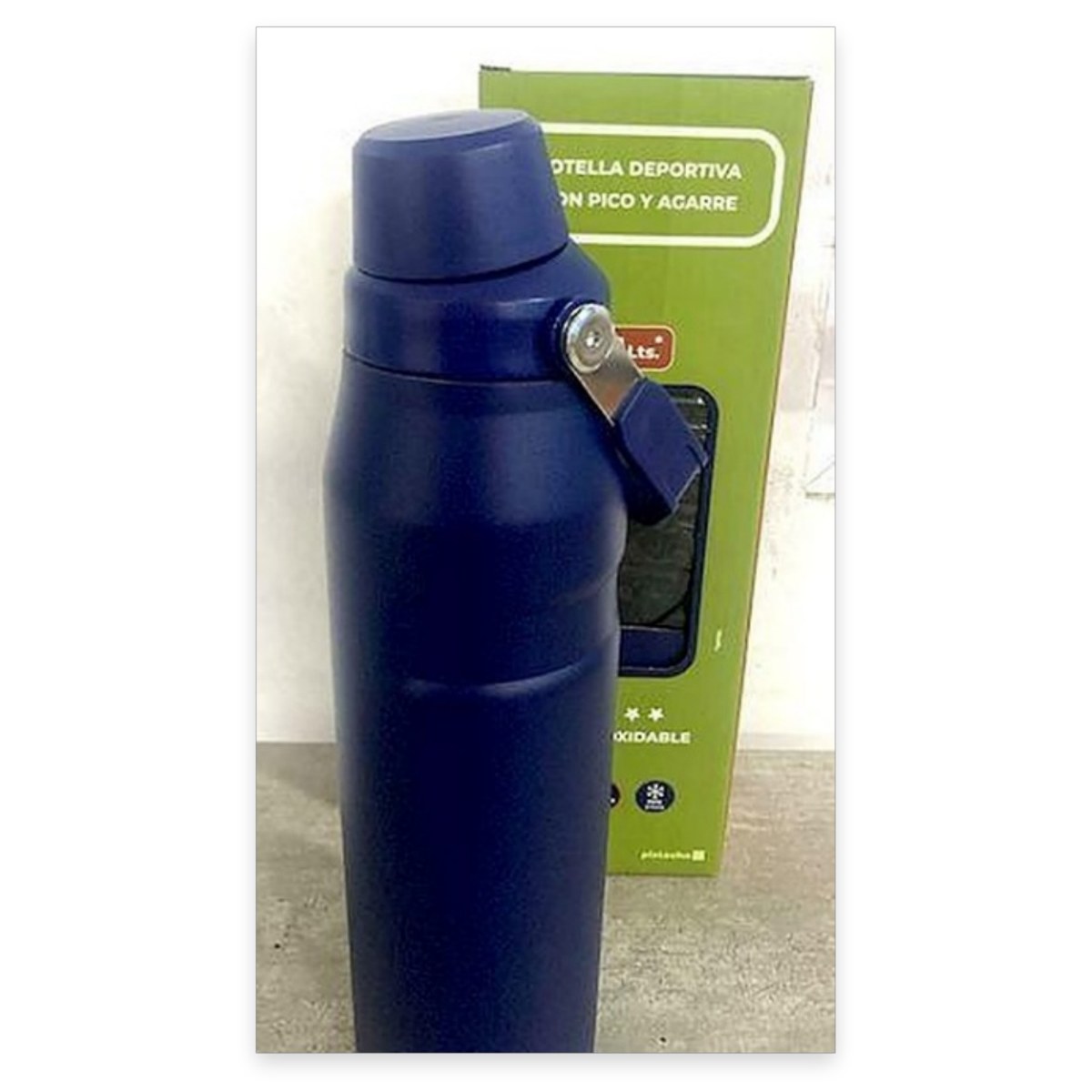 Botella Deportiva Acero 1100cc c/Manija