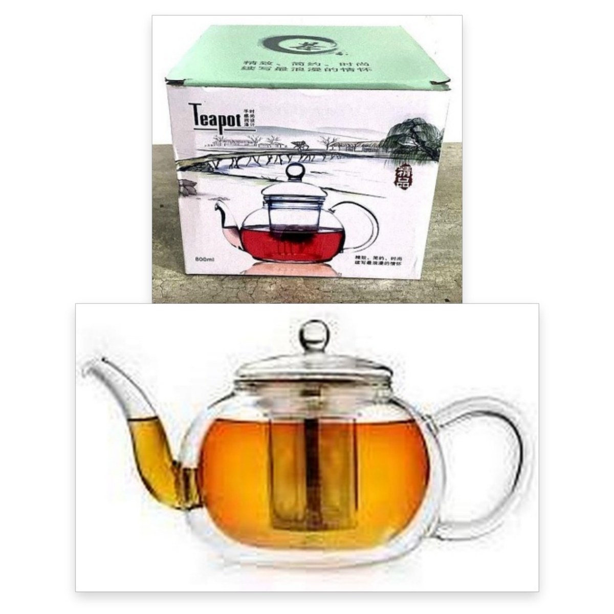 Tetera de Vidrio con Difusor 800cc