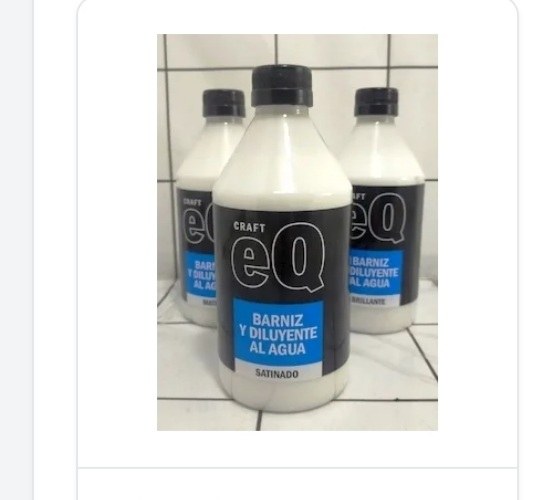 EQ Arte Barniz y Diluyente Satinado 500cc