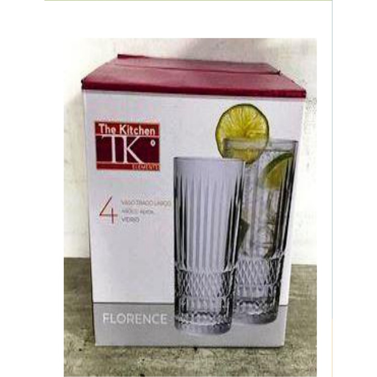 Set x4 Vasos Trago Largo Florence