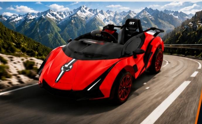 Auto a Batería y Control 12V · Deportivo GT Rojo