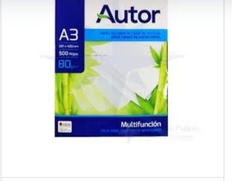 Resma Autor 80gr A3 29.7x42 500hj