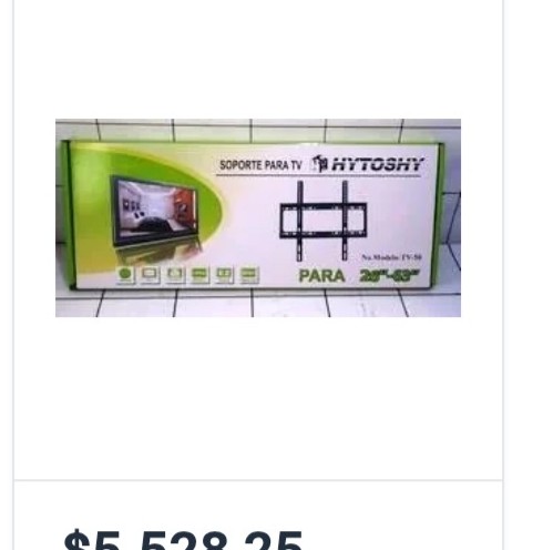 Soporte para TV Fijo 26" - 63" Hytoshy