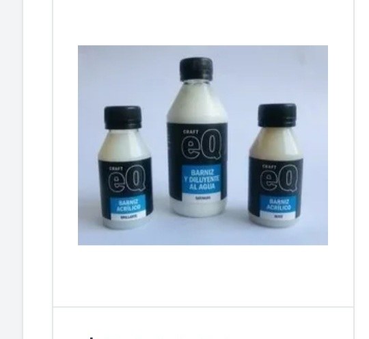 EQ Arte Barniz y Diluyente Mate 250cc