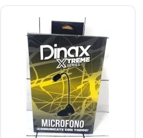 Micrófono con Cable y Base PC en Caja Dinax