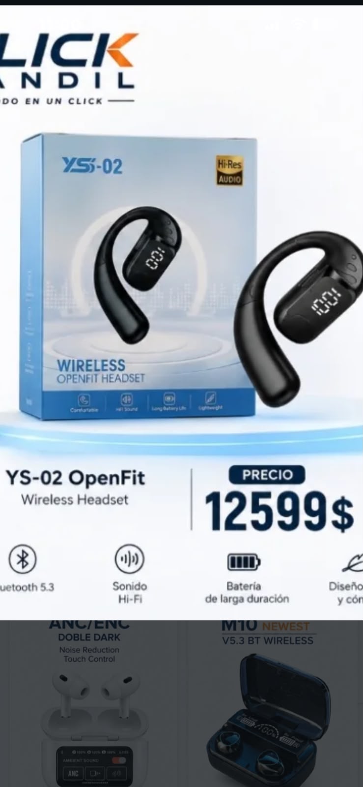 YS-02 OpenFit Wireless Headset
