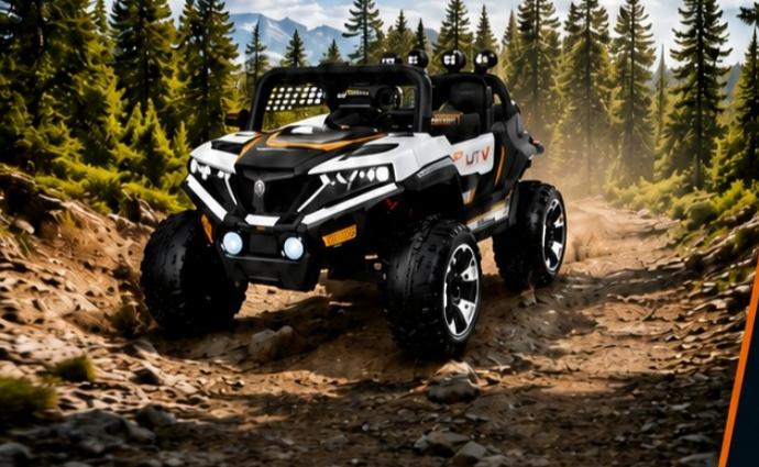 Auto a Batería y Control 12V · UTV Deportivo Blanco